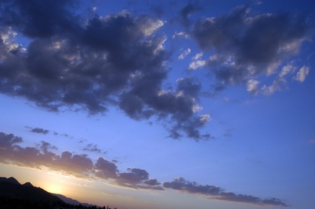 sunset in sierra elvira,の写真素材