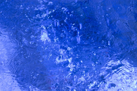 monochrome blue water sourceの写真素材