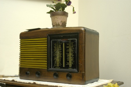 antique radioの写真素材