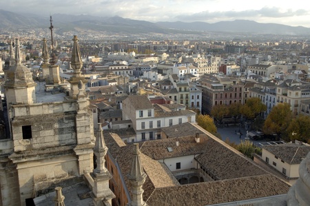 view of the cathedral of granada. 17-11-2011のeditorial素材