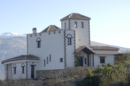 cottage on the road to saleres cozvijar, in the province of granada. 26/11/2011のeditorial素材