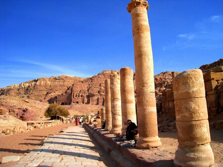 Metropolis at Petra, Jordanの写真素材