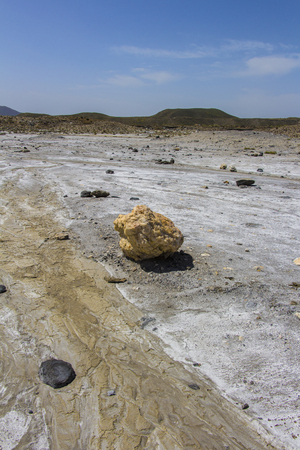 stone in the desert, rocks in the desert of almeria, region of andalucia, spainの写真素材