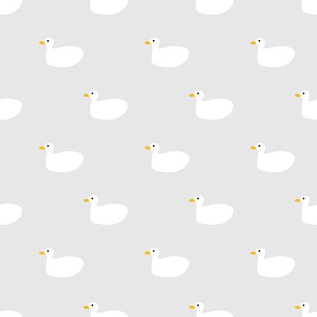 seamless pattern, duck vector art  background design for fabric and decorのイラスト素材
