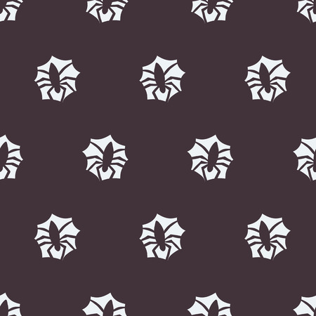 seamless pattern, spider vector art  background design for fabric and decorのイラスト素材
