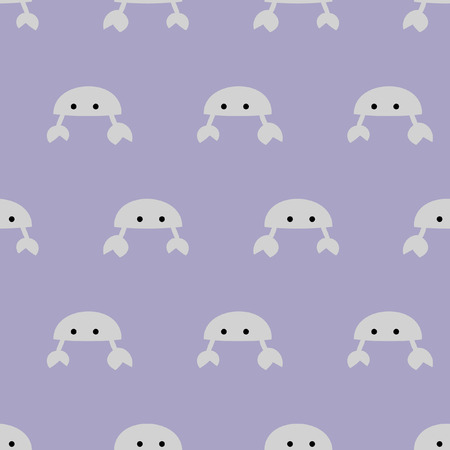 seamless pattern, crab art  background design for fabric and decorのイラスト素材