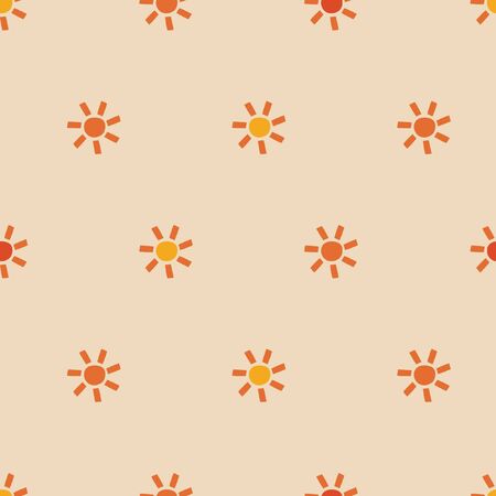 seamless pattern, sun art  background design for fabric and decorのイラスト素材