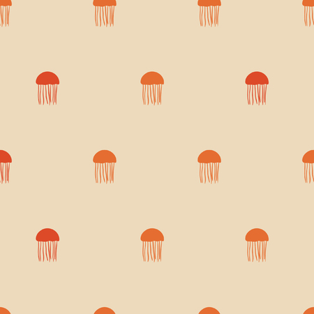 seamless pattern,jellyfish art  background design for fabric and decorのイラスト素材