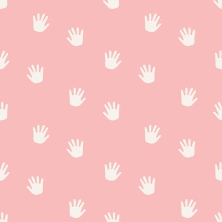 seamless pattern, hand art  background design for fabric and decorのイラスト素材