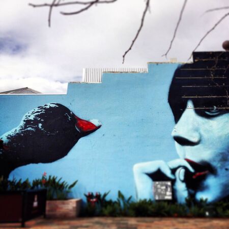 Graffiti on the buildingの素材