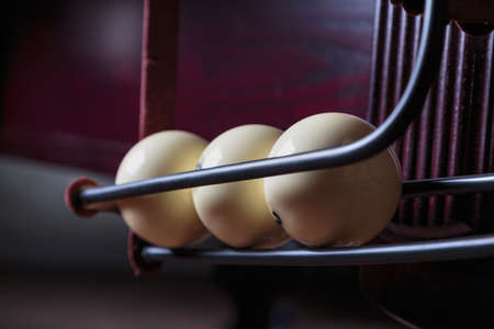 scored in the pocket billiard ballsの写真素材
