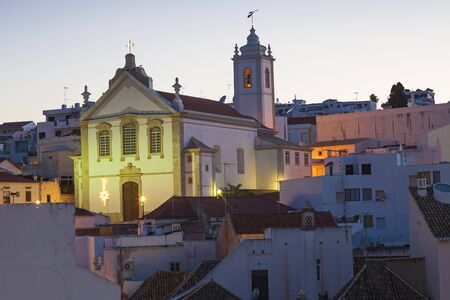 Parochial church in Albufeira, Algarve, Portugalのeditorial素材
