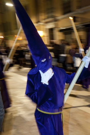 Malaga, Spain - April, 2011: Semana Santa Fiesta Easter Andaluciaのeditorial素材