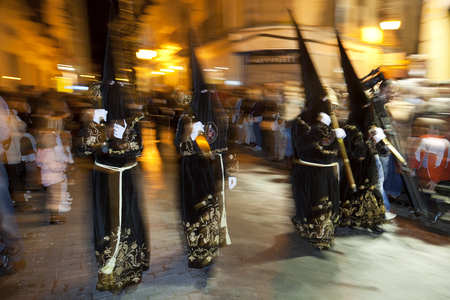 Malaga, Spain - April, 2011: Semana Santa Fiesta Easter Andalucia