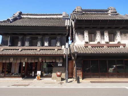 Kawagoe,Japan-April 11,2017, Antique building street in Kawagoe or little edo.のeditorial素材