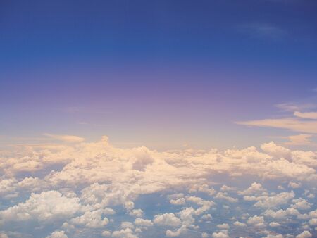 Blue sky and cloud with copy space for background.