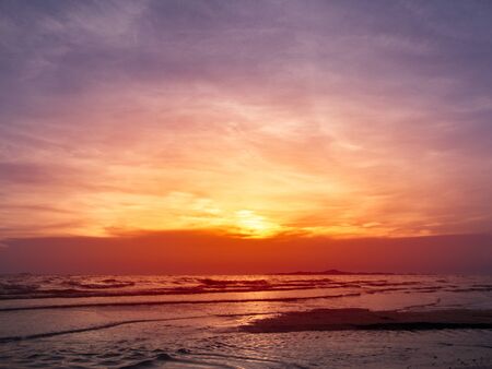 Beautiful sunset at the sea.の写真素材