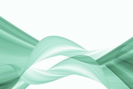 green wave effect pattern on white backgroundの写真素材