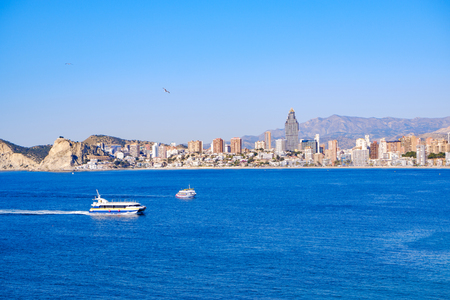 28th March 2019 Beach and Waterfront in Benidorm. Spainのeditorial素材