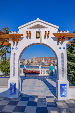 28th March 2019 Placa del castell in Benidorm. Spainのeditorial素材