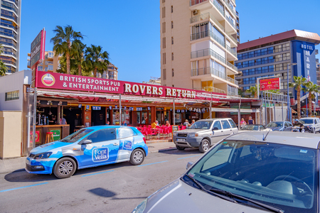 28th March 2019 Rovers Return coronation street Pub in Benidorm. Costa Blanca Spainのeditorial素材