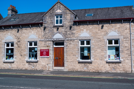 Kendal Cumbria UK April 21st 2019 first church of christ scientist in town centreのeditorial素材