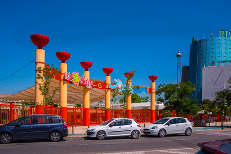 SEVILLE SPAIN May 8th 2019 Isla Magica is a theme park located in Seville and inaugurated in 1997.のeditorial素材