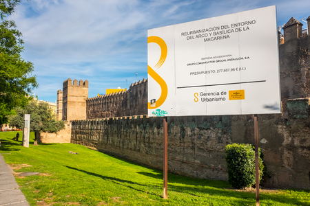 seville spain may 8th 2019 The basilica of Santa Maria de la Esperanza Macarenaのeditorial素材