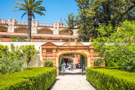 Seville Soain May 8th 2019 Reales alcazares in sevilleのeditorial素材