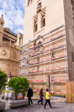 SEVILLE, Spain May 8th 2019 Cathedral of Santa Maria de la Sede de Sevillaのeditorial素材