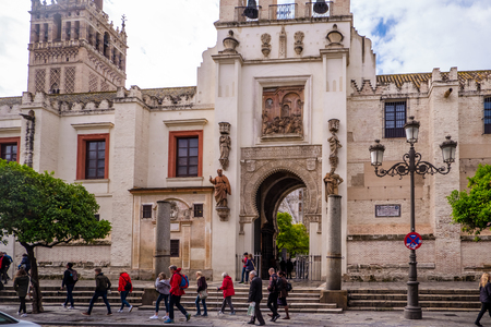 SEVILLE, Spain May 8th 2019 Cathedral of Santa Maria de la Sede de Sevillaのeditorial素材