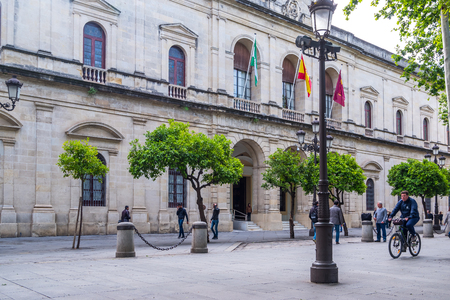 Seville, Spain - May 8th 2019 City Hall of Seville, Spainのeditorial素材