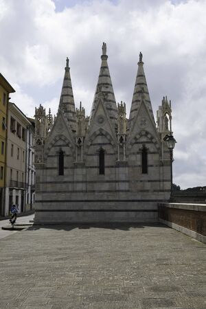 The beautiful Basilica of Santa Croce in Florence Tyalyの写真素材