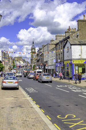 the beautiful town of Kendal Cumbria gateway to the Lake Districtのeditorial素材