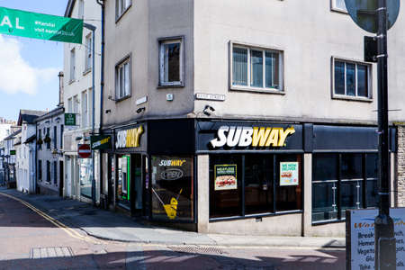 Subway shop in Stramongate Kendal Cumbria UKのeditorial素材