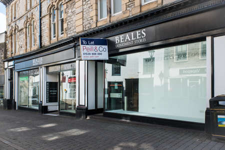 closed down Beales Department shop in Kendal Englandのeditorial素材