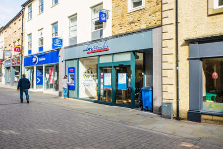 UNITED KINGDOM, LANCASTER - 9TH APRIL 2020 A branch of Nationwide. It is the UKs largest mutual building society in UKのeditorial素材