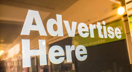 Morecambe UK 25 May 2020 Advertise her sign in shop window in Morecambeのeditorial素材