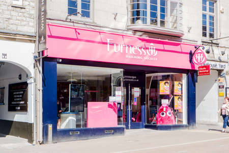 Kendal UK 28 May 2020 Furness Building Society Shop In Stricklandgate Kendalのeditorial素材