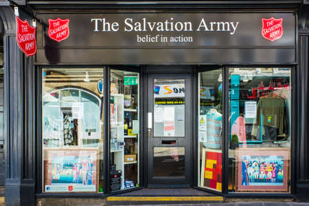 Lancaster UK 30 May 2020 The Salvation Army charity shop in Lancasterのeditorial素材