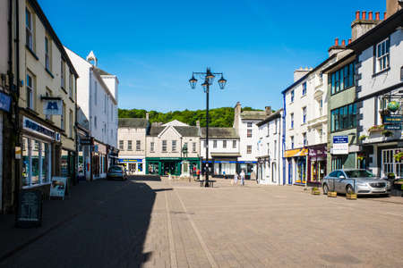 Kendal Market Place market empty on a none market dayのeditorial素材