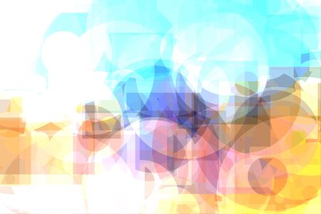 bright Colorful abstract background in primary coloursの写真素材