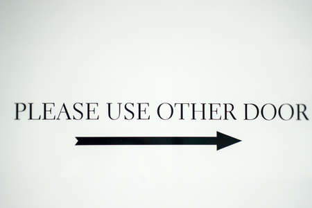 Please use other door sign.の写真素材