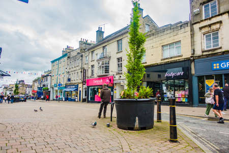 Kendal, Cumbria, UK July 4th 2020 : Stricklandgate On a warm cloudy day in summer