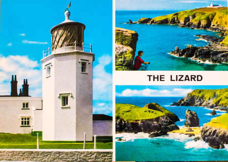 Kendal, Cumbria, UK July 4th 2020 Colour Picture postcard from Lizard Point Cornwall UKのeditorial素材