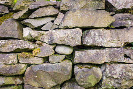 Dry Stone Wall in Cumbria Englandの写真素材
