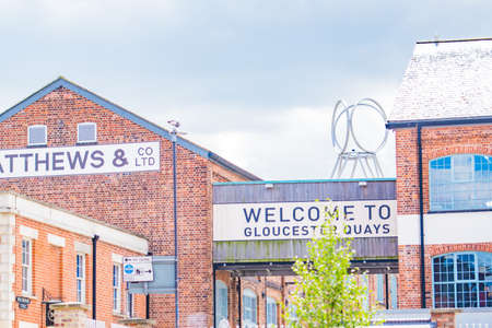 regenerated Gloucester dock warehouse to tourist attractionのeditorial素材
