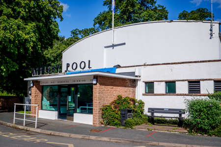 Appleby UK 28th Aug 2020 The public swimming pool at Appleby Cumbria UKのeditorial素材