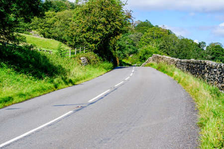 The Kirkstone Pass road in the English Lake District, UKの写真素材