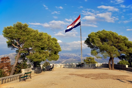 View of top of Marjan hill at Split - Croatiaの写真素材